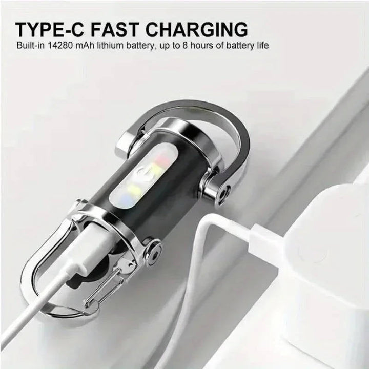 Rechargeable Keychain Flashlight, Work Light