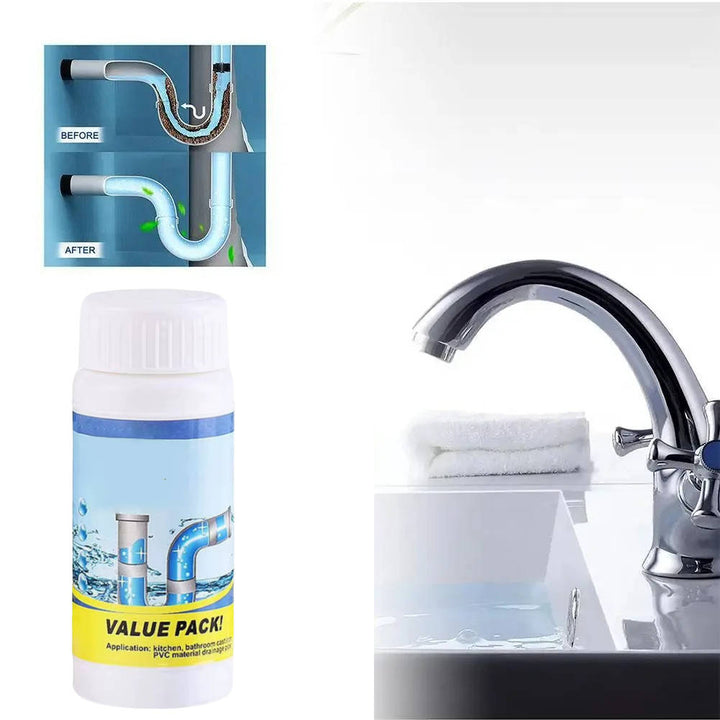 Drain Cleaner for Stubborn Clogs, Fast Acting Foam Formula for Kitchen and Bathroom Drains