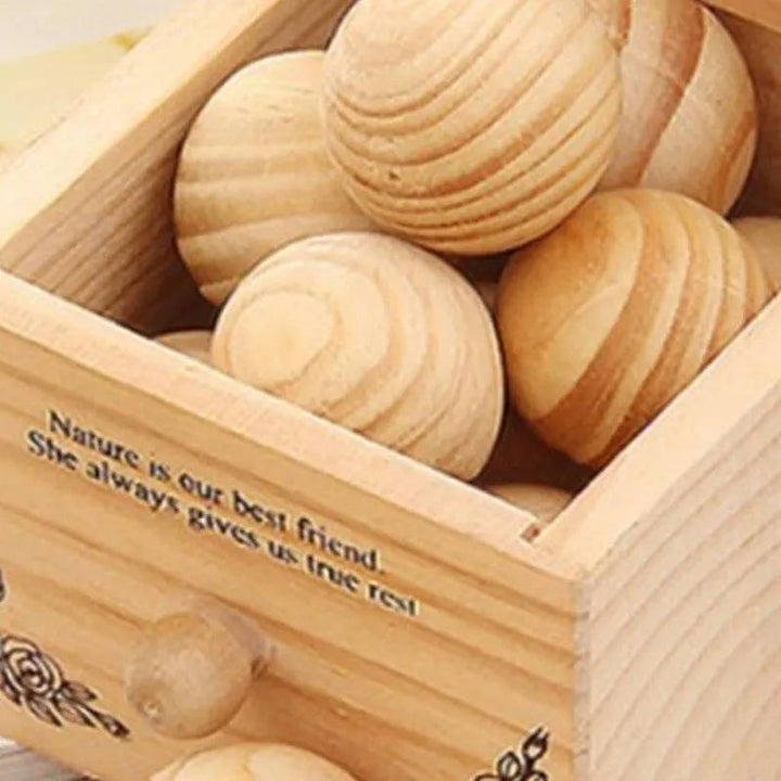 Camphorwood Moth Repellent Balls for Closets and Storage