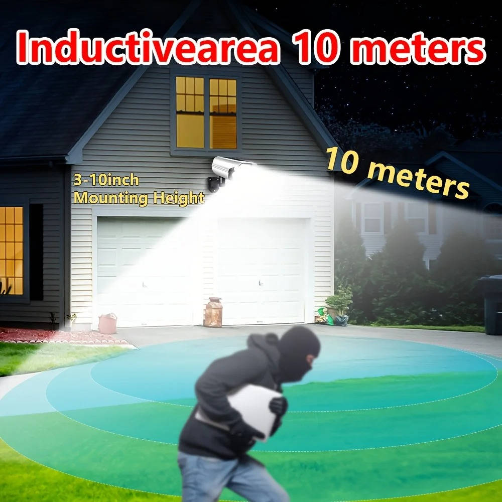 2000 Lumens Solar Motion Sensor Light Outdoor, 77 LED Security Floodlight, Wireless, 3 Modes, Waterproof, IP65