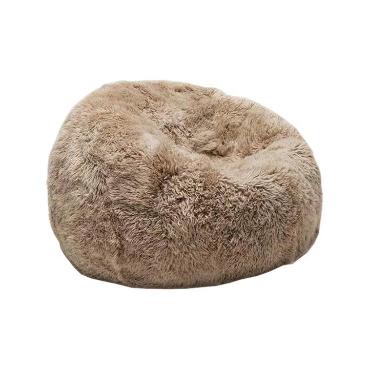Ultra Soft Fluffy Faux Fur Bean Bag Cover, Luxurious Unfilled Pouf and Footrest for Kids and Adults, Cozy Corner Seating