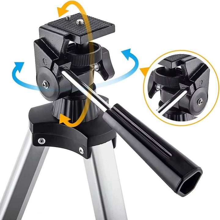 70mm Refractor Telescope for Kids and Beginners, 400mm AZ Mount Travel Telescope with Phone Adapter, Wireless Remote and Carry Bag
