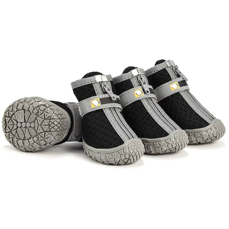 Non Slip Dog Shoes, Dog Paw Protection, Waterproof, Breathable, Outdoor, 4 Pack