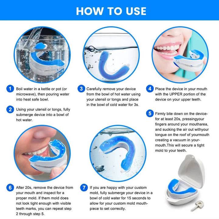 Adjustable Mouthpiece with Custom Moldable Fit