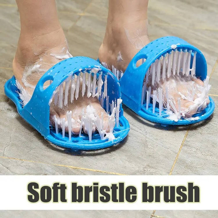 Glide Scrubber Massager Slipper, Shower Foot Brush and Dead Skin Remover