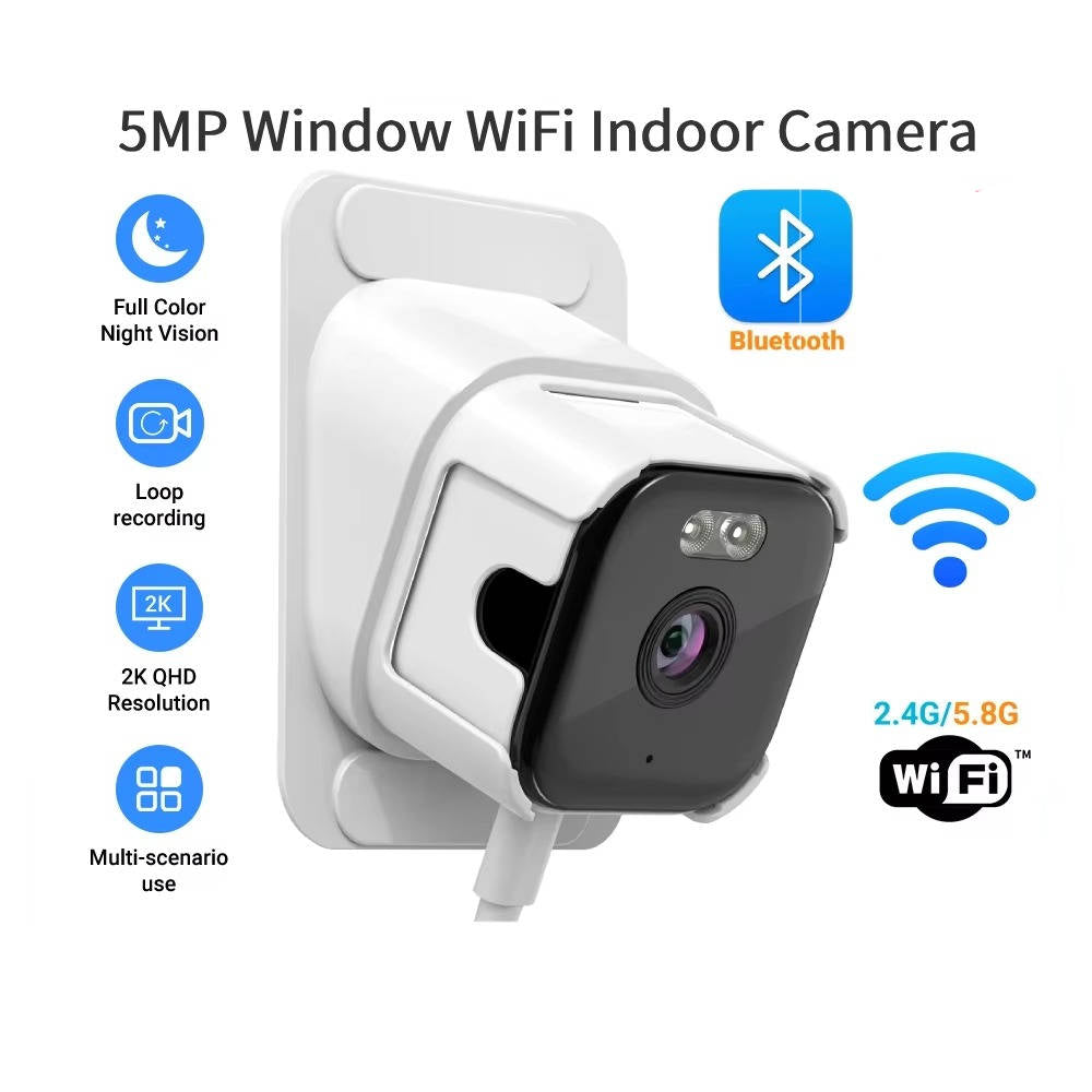 HD Wifi Window Camera With With Night Vision, Human Motion Detection
