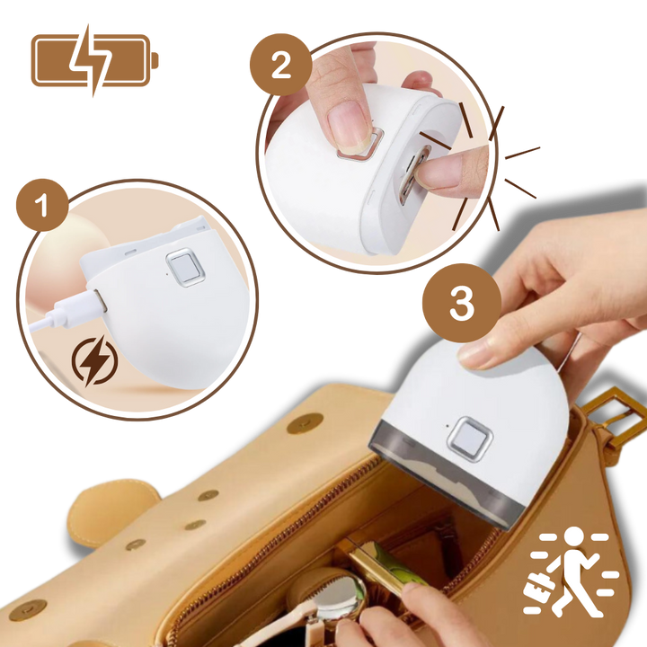 Electric Nail Clipper with Dual Speed Settings and Built-In LED Light