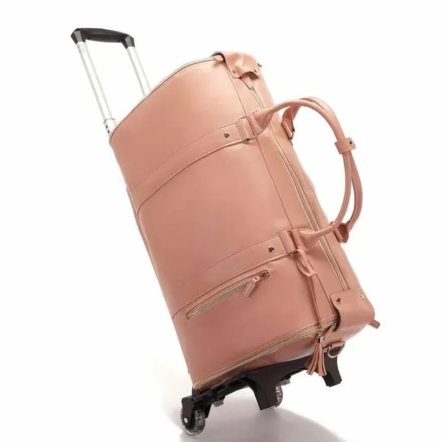 Carry On Travel Bag with Hanging Garment Zone and Shoe Compartment, 60L Capacity