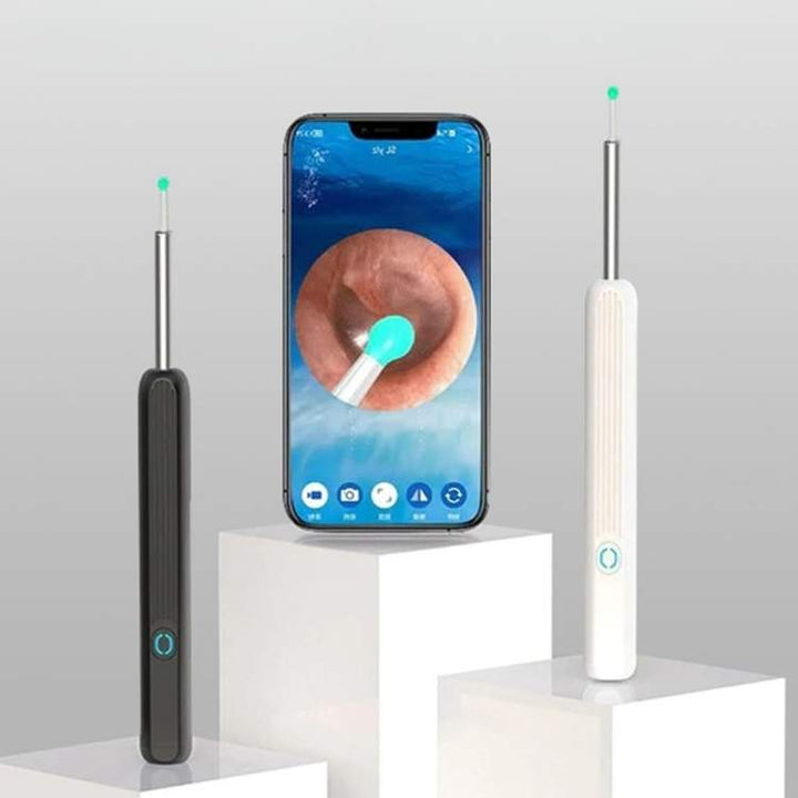 Ear Wax Removal Camera with LED Illumination and Rechargeable Handle, Wireless Viewing