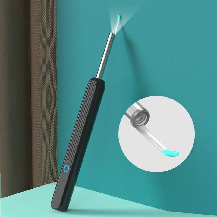 Ear Wax Removal Camera with LED Illumination and Rechargeable Handle, Wireless Viewing