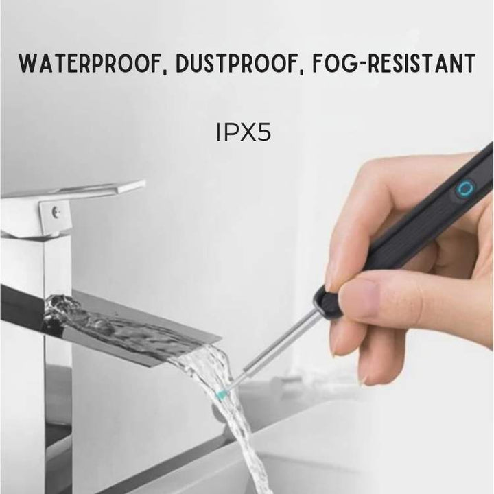 Ear Wax Removal Camera with LED Illumination and Rechargeable Handle, Wireless Viewing