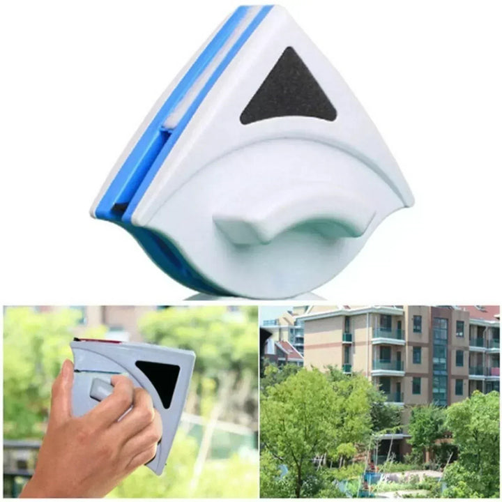 Magnetic Window Cleaner with Dual-Sided Cleaning Pads