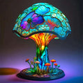coloured Panel Table Lamp with Retro Design and Warm Ambient Glow