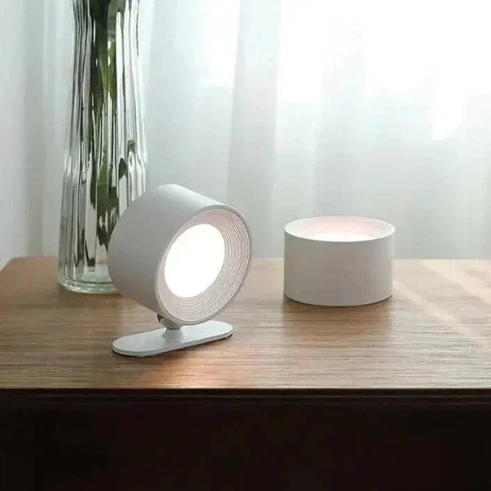 Cordless Magnetic Wall Lamp with 360° Rotation and Adjustable Brightness, 3 colour Temperatures