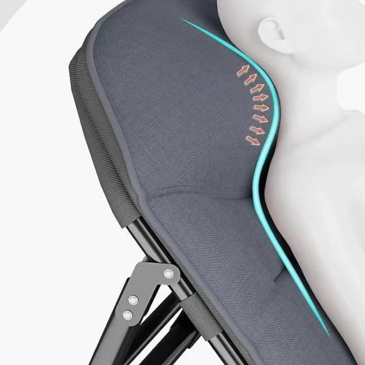 Folding Bed with Built-in Pillow and Side Pocket