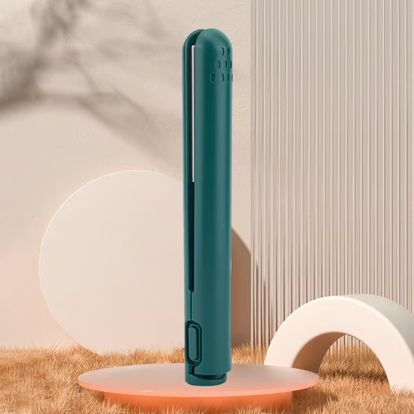 Portable Hair Straightener and Curler with Ceramic Plates and USB Charging