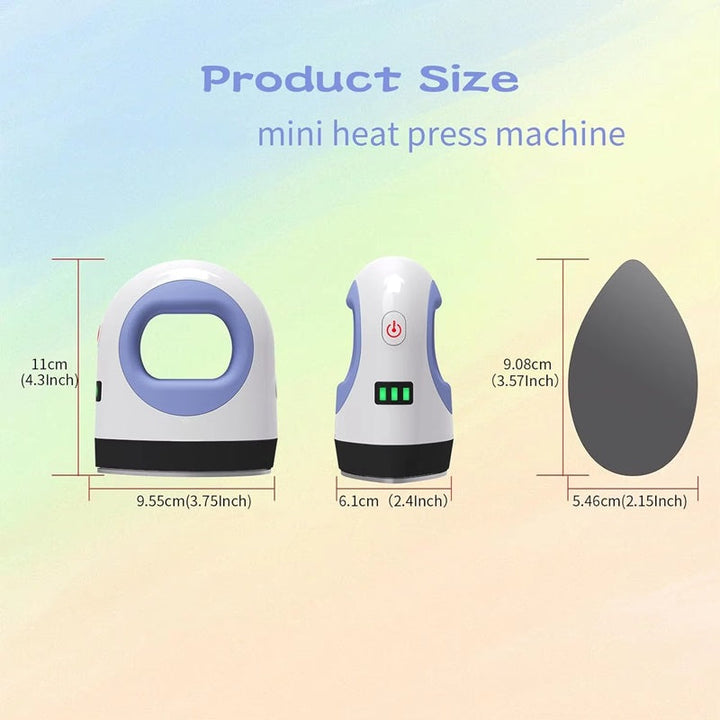 Portable Mini Heat Press Machine for Shirts and Crafts