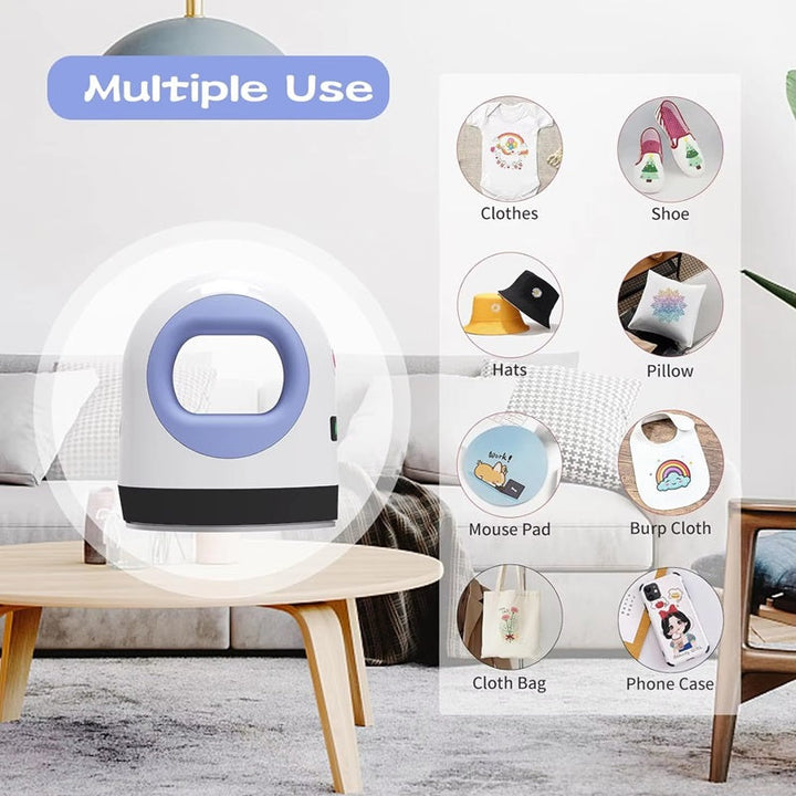 Portable Mini Heat Press Machine for Shirts and Crafts