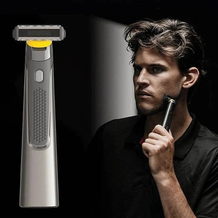 Cordless Rechargeable Precision Shaver, Portable Electric Razor for Men with Precision Trimming