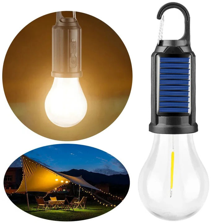 Solar Rechargeable Hooked Camping Light