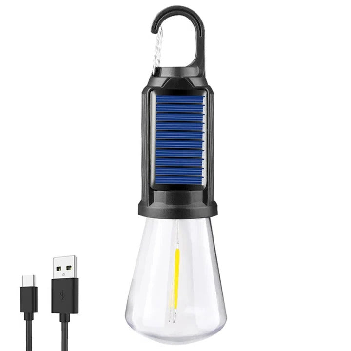 Solar Rechargeable Hooked Camping Light