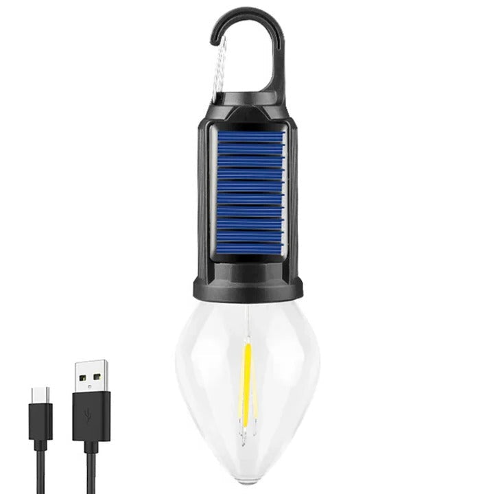 Solar Rechargeable Hooked Camping Light