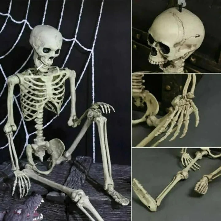 Creepy Poseable Skeleton for Halloween Decorations