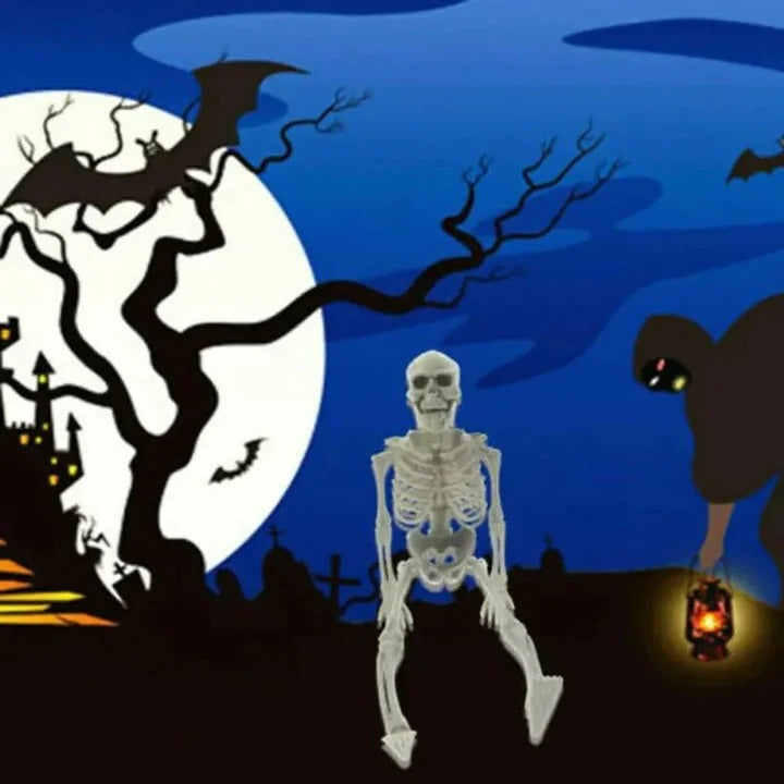 Creepy Poseable Skeleton for Halloween Decorations