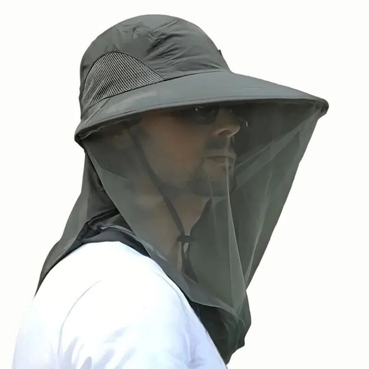 Breathable Sun and Mosquito Protection Wide Brim Hat