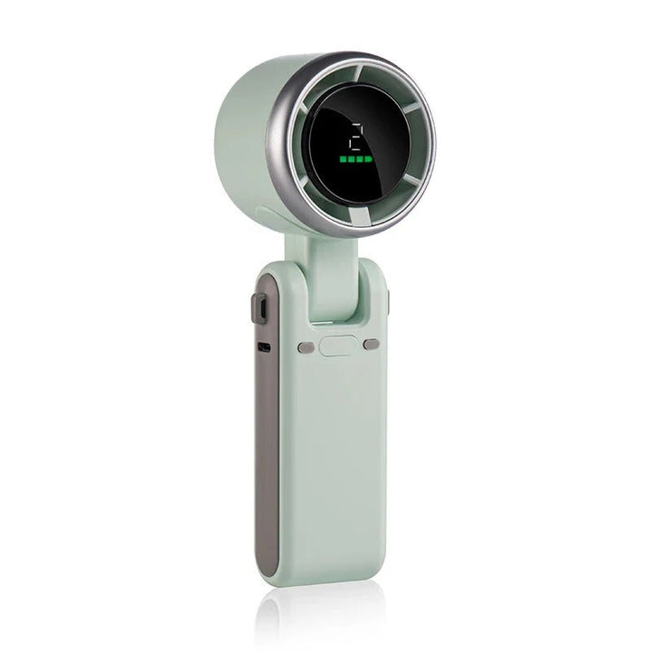 Foldable Handheld Turbo Fan with Digital Display