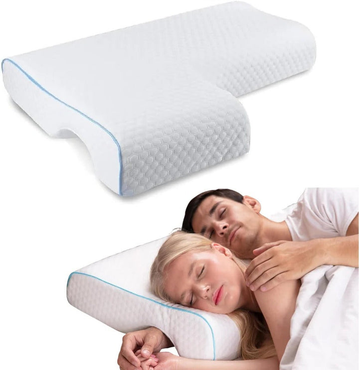 Orthopaedic Couple Pillow with Arm Tunnel for Cuddling
