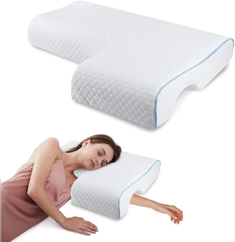 Orthopaedic Couple Pillow with Arm Tunnel for Cuddling