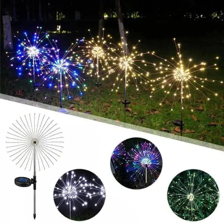 Firework Design Lights for Garden