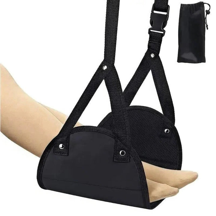 2-Pack Foot Hammock, Portable Travel and Under-Desk Leg Rest with Adjustable Straps