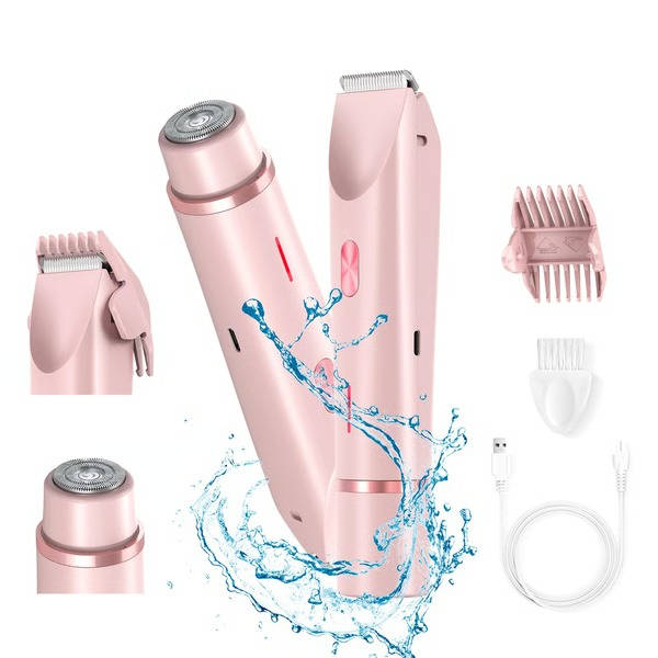 Women’s Bikini Trimmer with Dual Head Design for Wet and Dry Use