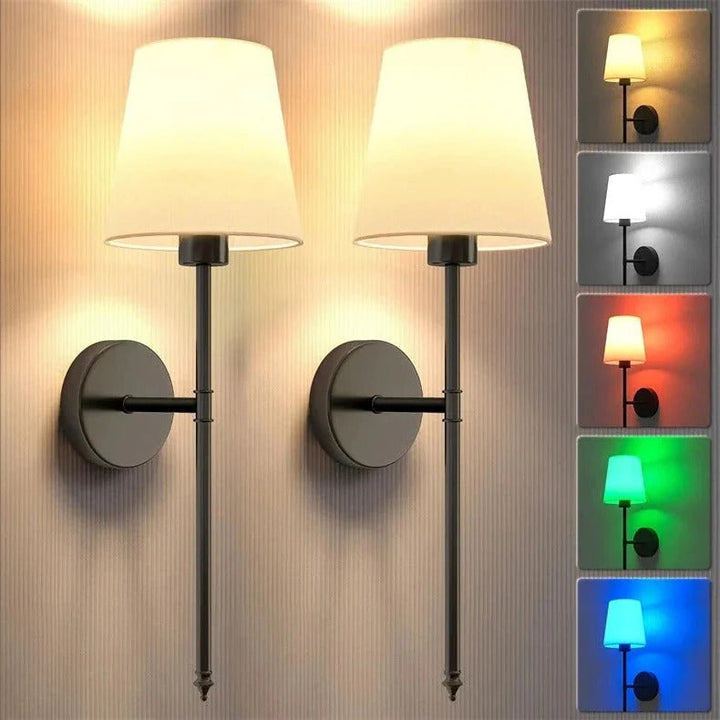 Wireless Wall Lights, Pack of 2