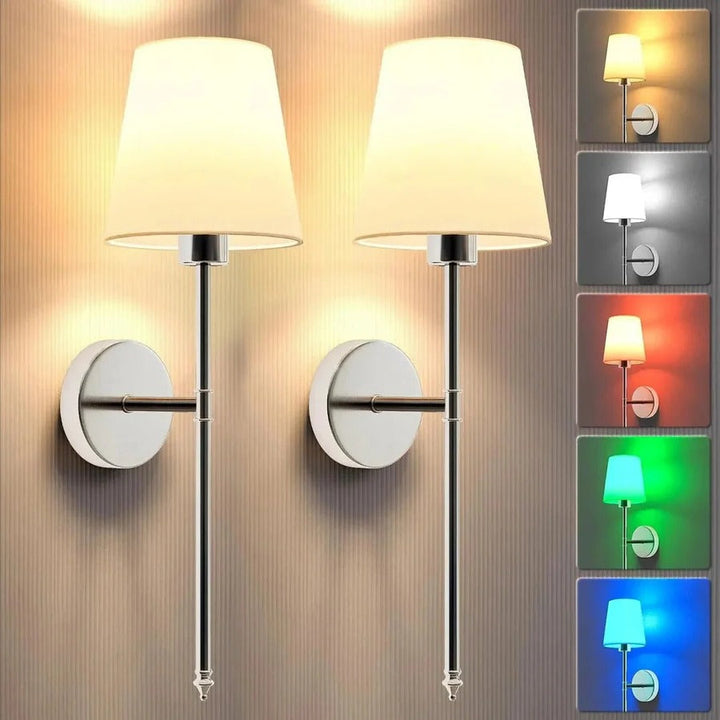 Wireless Wall Lights, Pack of 2