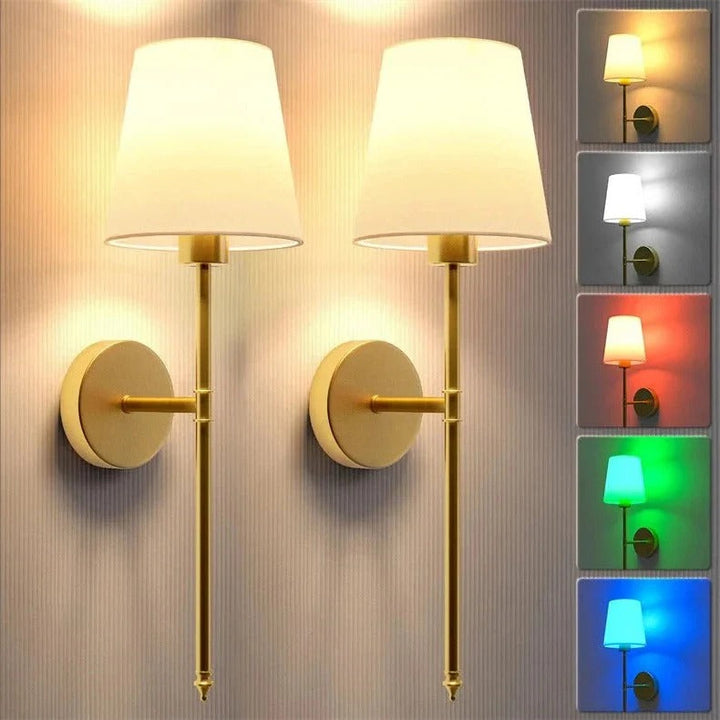Wireless Wall Lights, Pack of 2