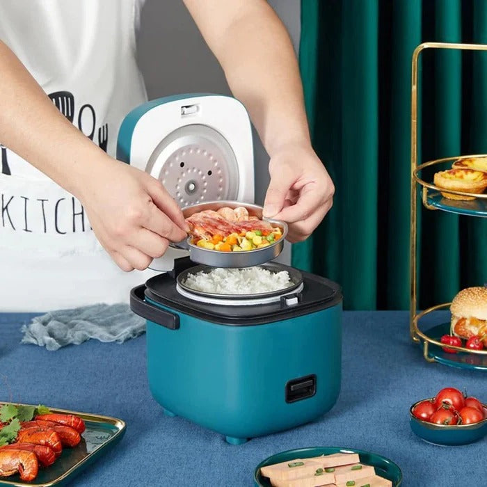 Mini Rice Cooker, 1.2 Qt Capacity with Non-Stick Pot
