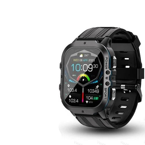 Waterproof Smartwatch,  Fitness Tracking, Bluetooth 5.0