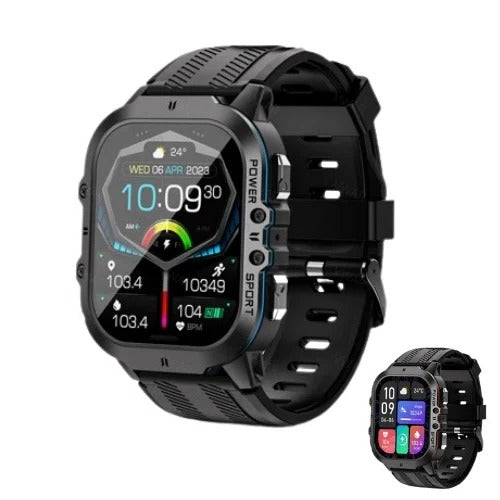Waterproof Smartwatch,  Fitness Tracking, Bluetooth 5.0