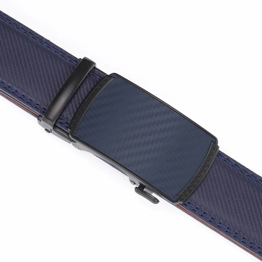 Mens Leather Belt with Automatic Buckle