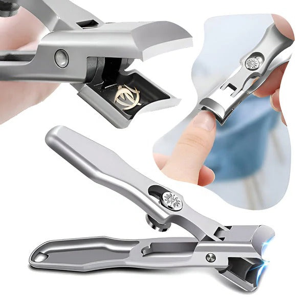 Stainless Steel Nail Clipper, Ergonomic Handle, Compact Travel Design