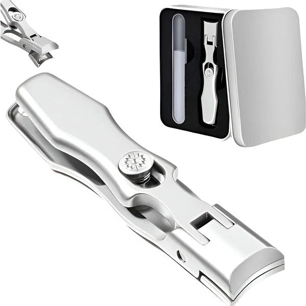 Stainless Steel Nail Clipper, Ergonomic Handle, Compact Travel Design