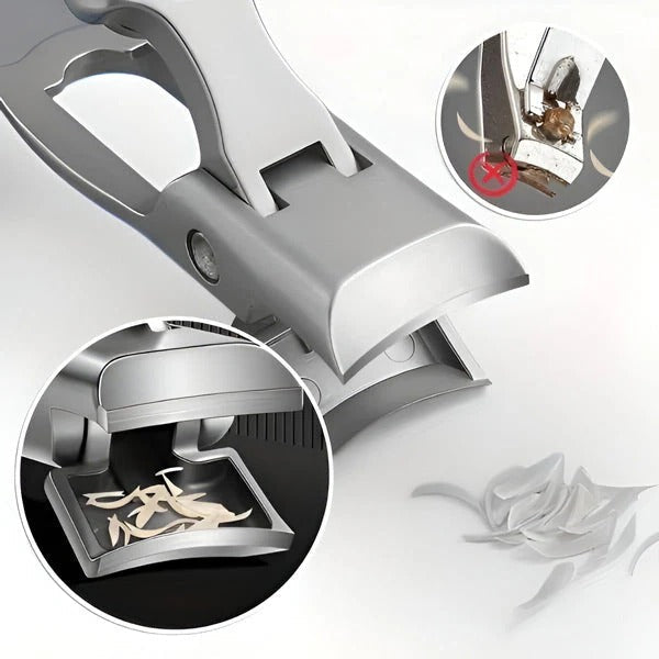 Stainless Steel Nail Clipper, Ergonomic Handle, Compact Travel Design