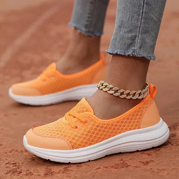 Womens Mesh Orthopaedic Shoes with Memory Foam Cushioning and Arch Support