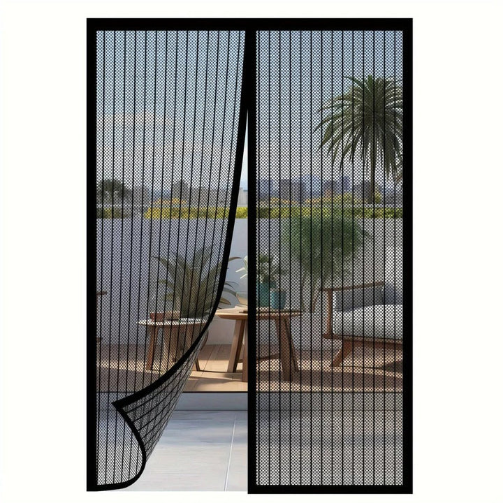 Adjustable Magnetic Screen Door for Insect Protection