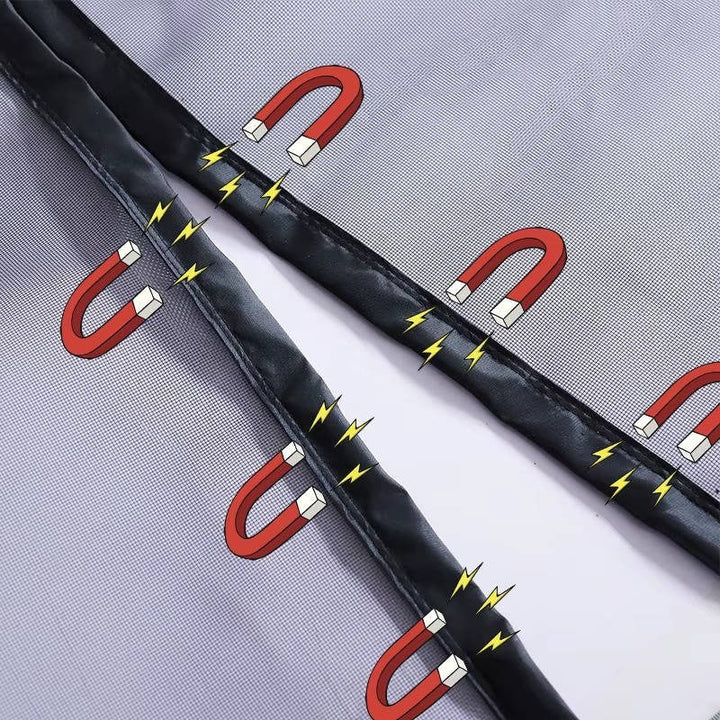 Adjustable Magnetic Screen Door for Insect Protection