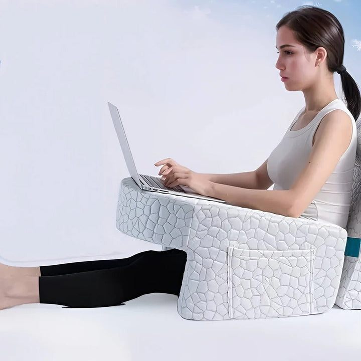 Reading Pillow for Bed, Memory Foam with Washable Cover