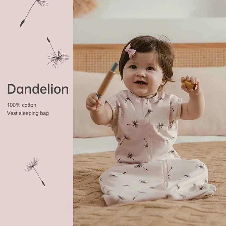 Breathable Newborn Sleeping Bag with Dual Zipper